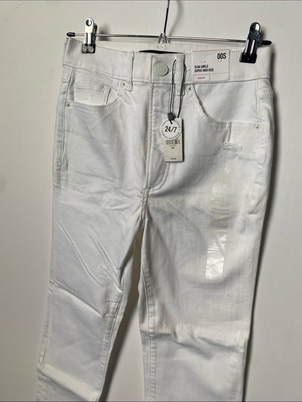 Express High Rise Women's Jeans - White - Picture 3 of 11